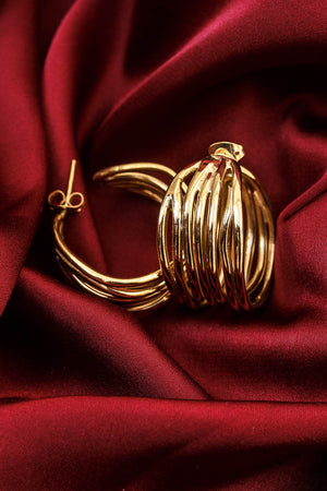 Salma gold earring - Umutoni -