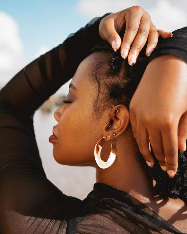 Zalika earrings medium - Handmade in Kenya - UMUTONI