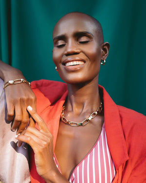 Lulu Capsule Necklace - Handmade in Kenya