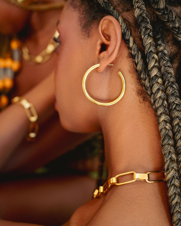 Jennifer Zeuner Sade Large Star earrings - Gold | Garmentory