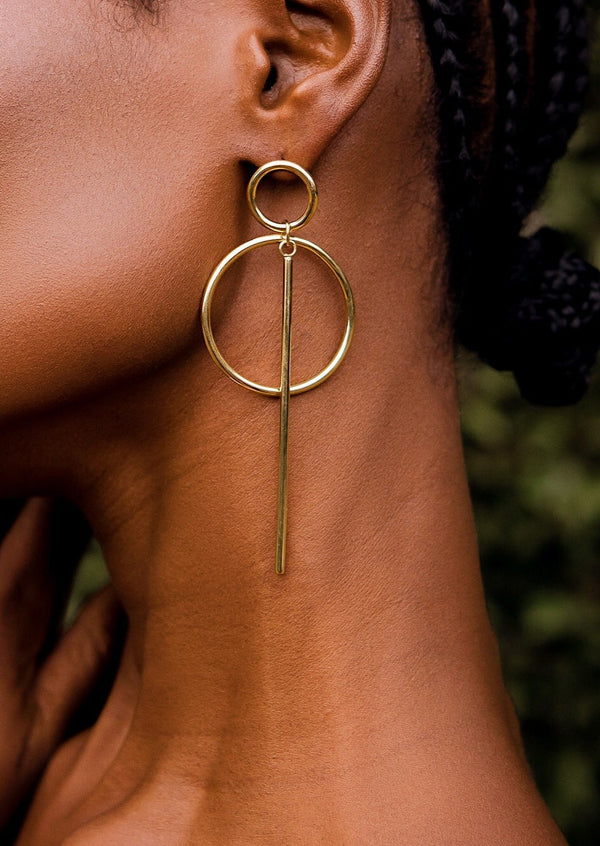 Ayanna gold earrings - Umutoni